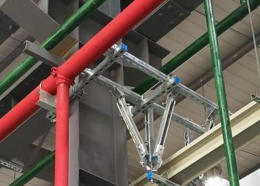 平阳该抗震支架的整体式支吊架结构协调性好